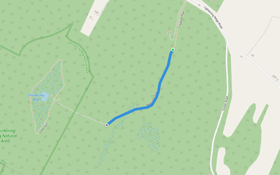 Multi-use Trail walking route map in Calais