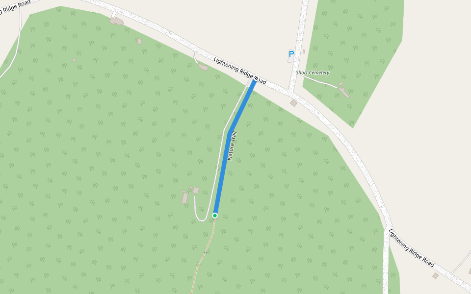 Nature Trail walking route map in Calais