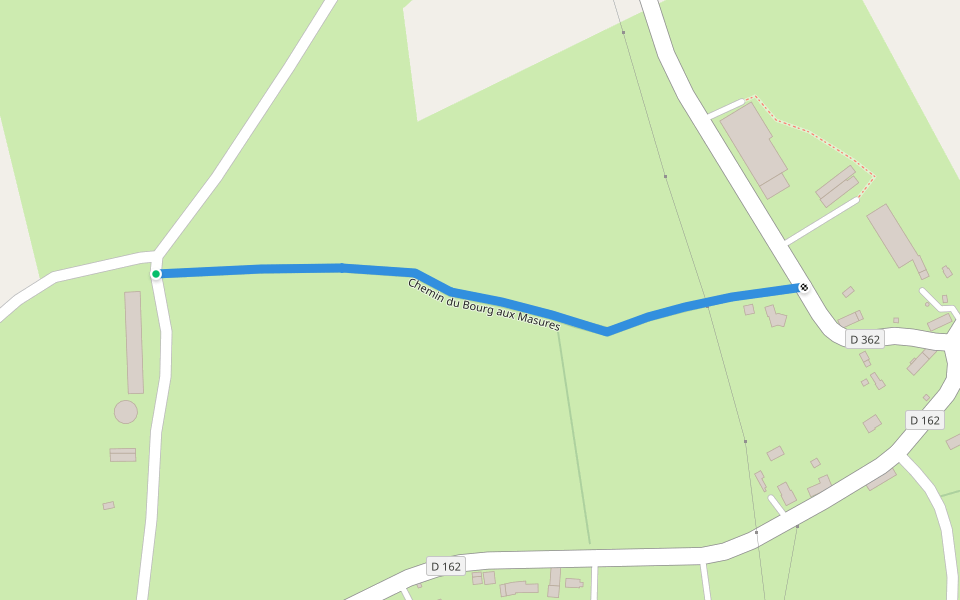 Chemin du Bourg aux Masures walking route map in Saint-Georges-de-Livoye