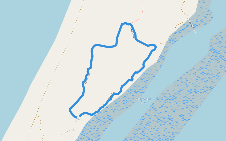 South Trails walking route map in Coos Bay