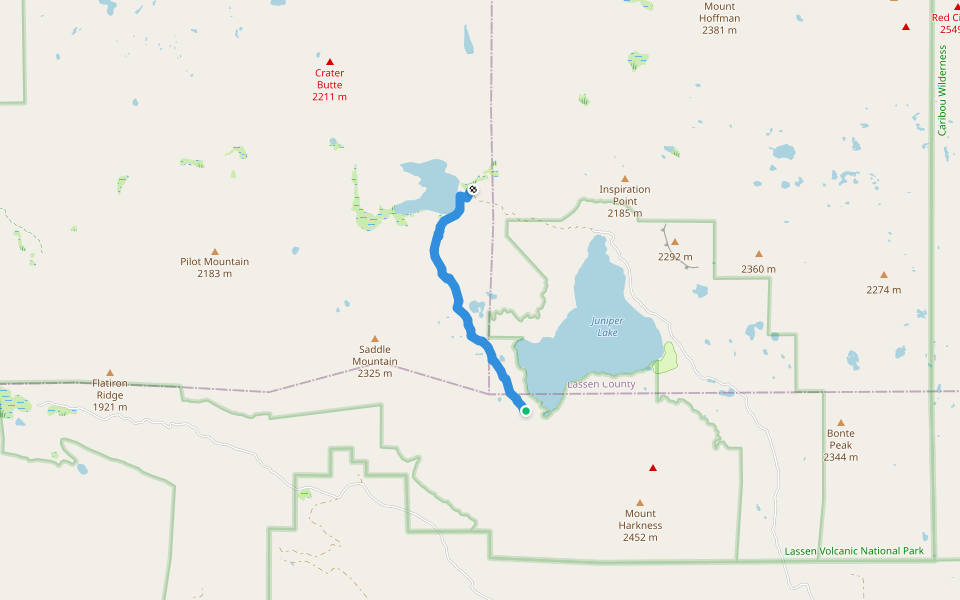 Indian Lake Trail walking route map in Chester
