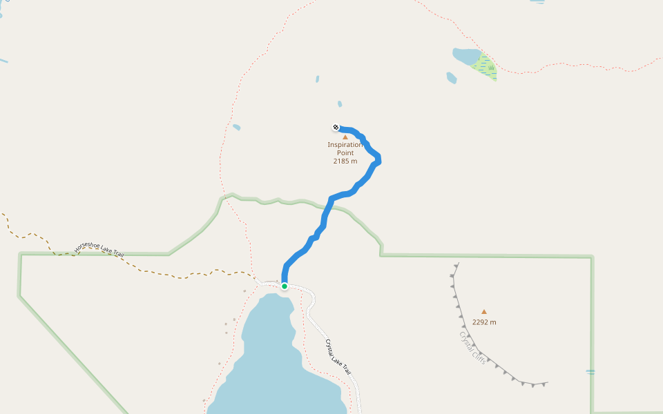 Inspiration Point Trail walking route map in Chester