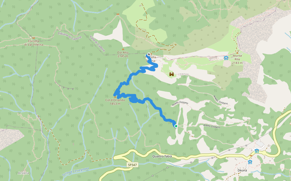 Sentiero Col D'Orlando