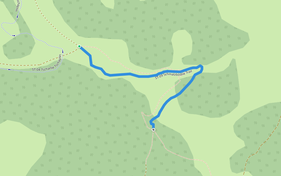 ST-09 Schmalzbödile Trail walking route map in Bürserberg