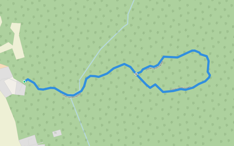 Lotlax vandringsled walking route map in Särsbacka
