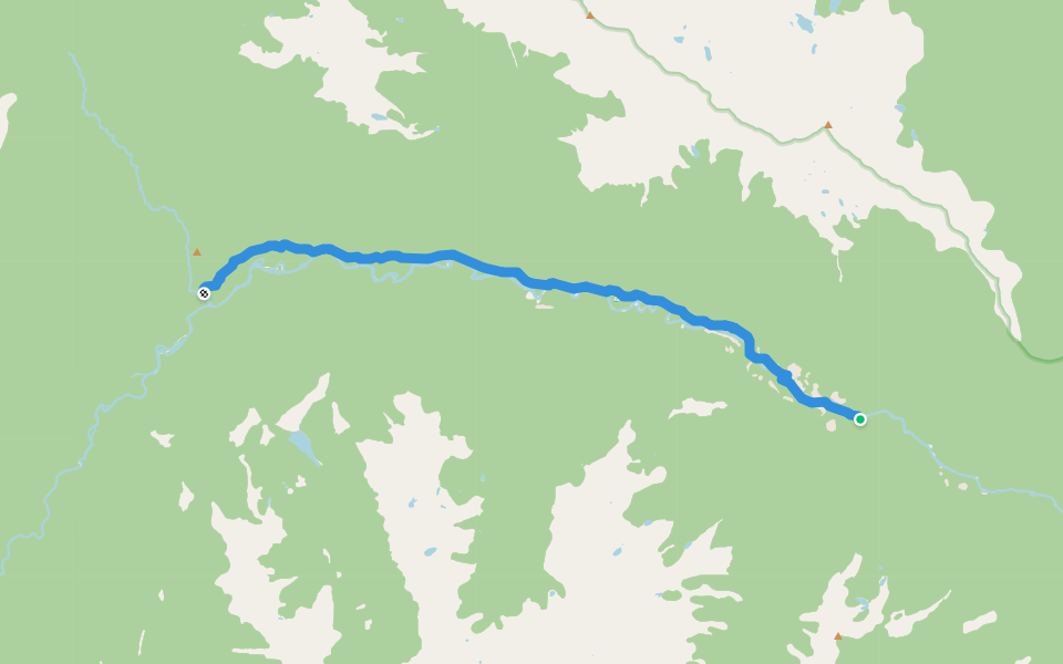 Stein Valley Trail walking route map in Lytton