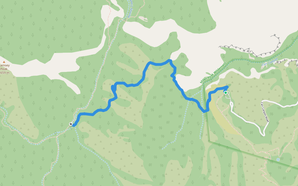 Comfort Springs Trail #109 walking route map in Hereford