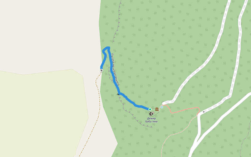 Пътека на изпитанията walking route map in Isperih