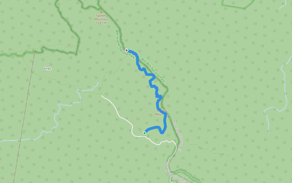 Scrub-bird Walk walking route map in Forbes River