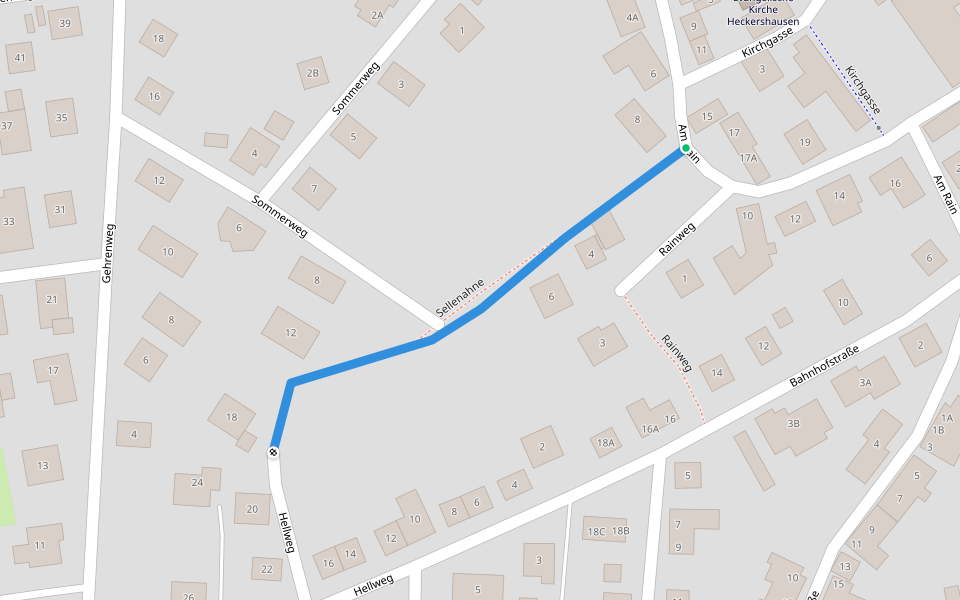 Sellenahne walking route map in Ahnatal