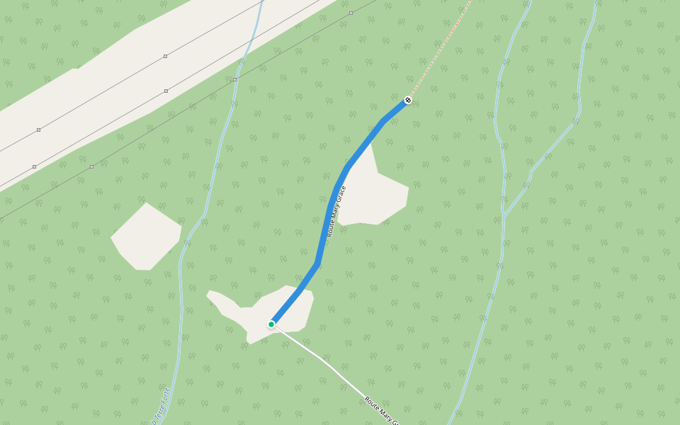 Route Mary Grace walking route map in La Malbaie