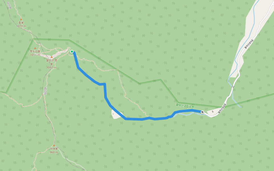 신륵사-신륵사삼거리 3Km 1:40 walking route map in Jecheon-si