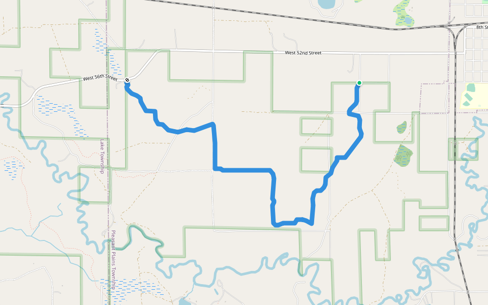 MCCT - Big O Spur walking route map in Baldwin