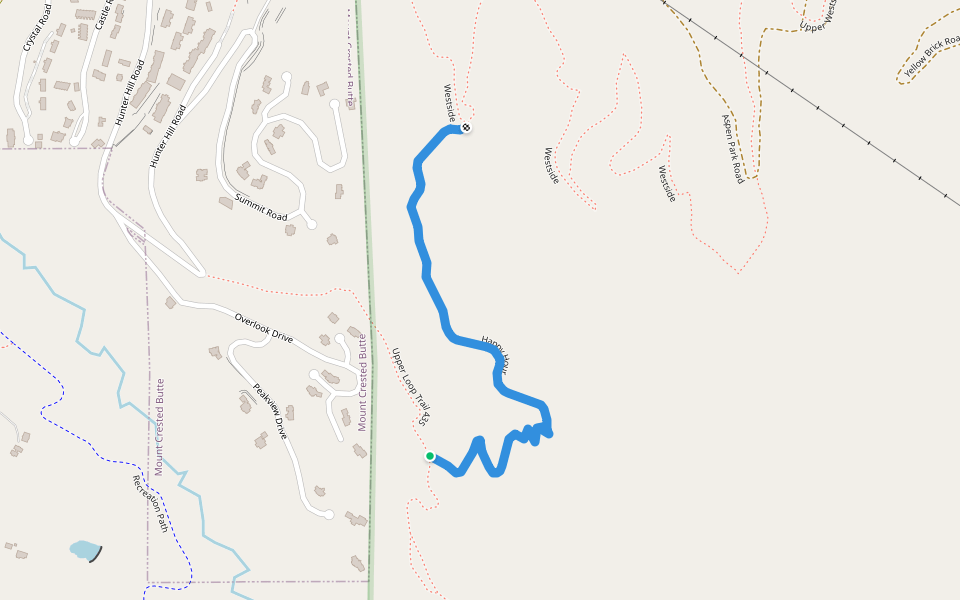 Happy Hour Hiking Trail Crested Butte, Colorado Pacer