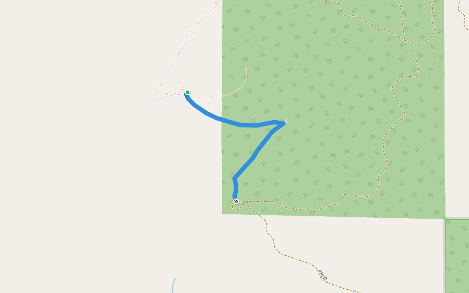 Goosenest (from quarry) Trail walking route map in Montague