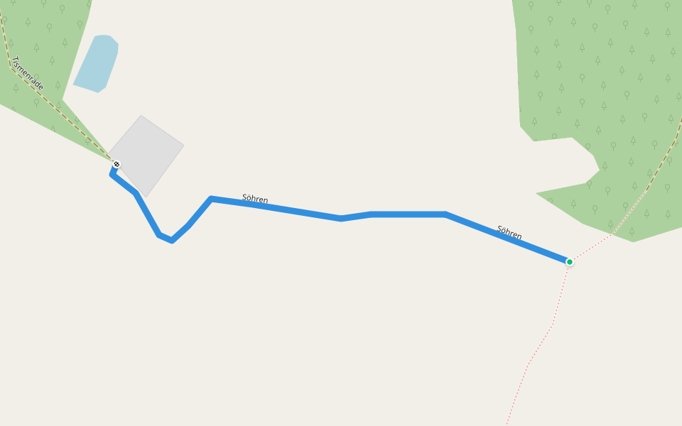 Söhren walking route map in Ascheberg