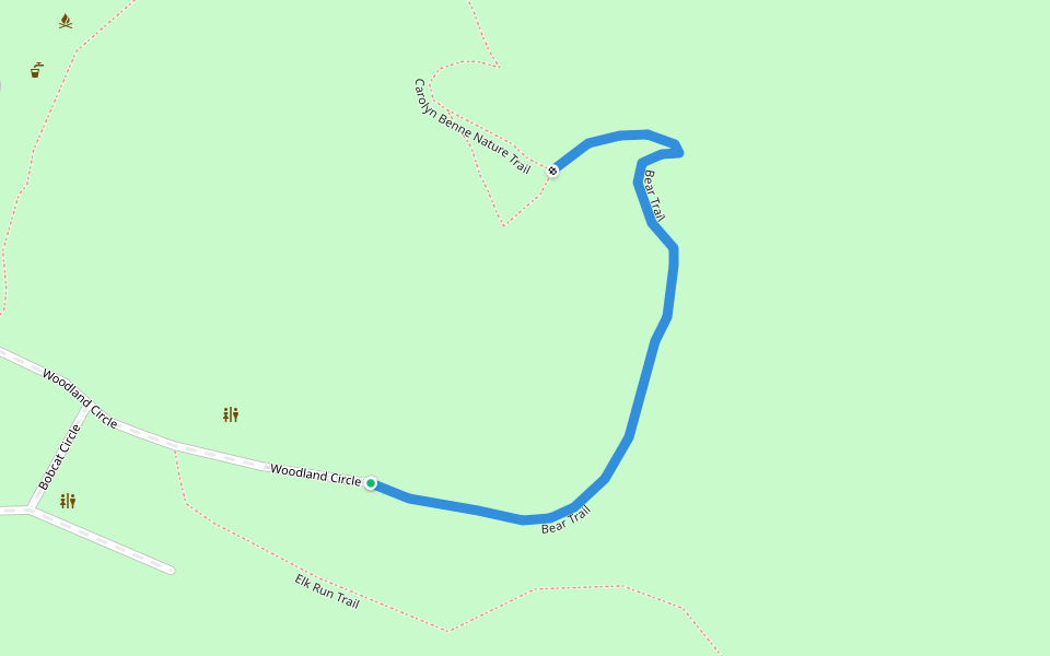 Bear Trail walking route map in Sioux City