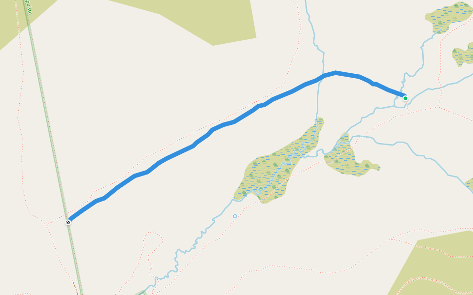 Poro, luontopolku walking route map in Enare