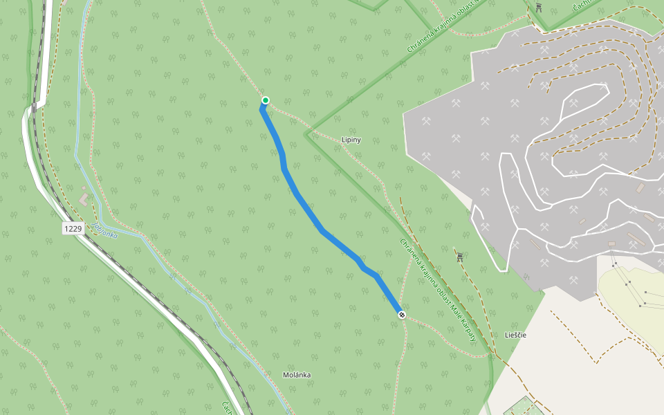 TrnkyBrnky2 walking route map in Čachtice