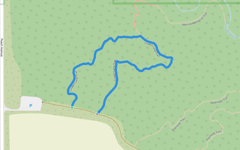 Linden Lane Trail walking route map in Madrid