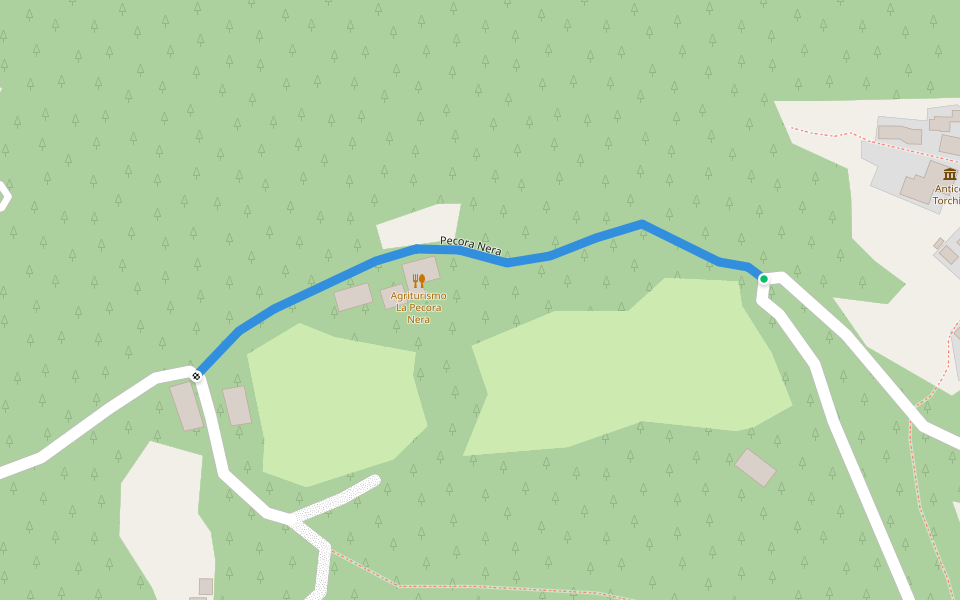 Pecora Nera walking route map in Morbegno