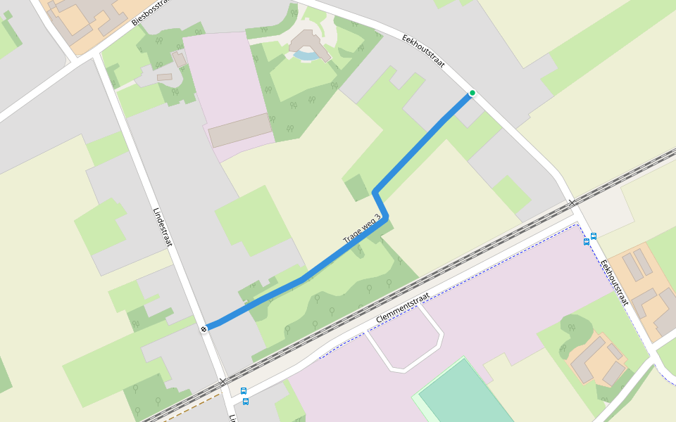 Trage weg 3 walking route map in Wortegem-Petegem