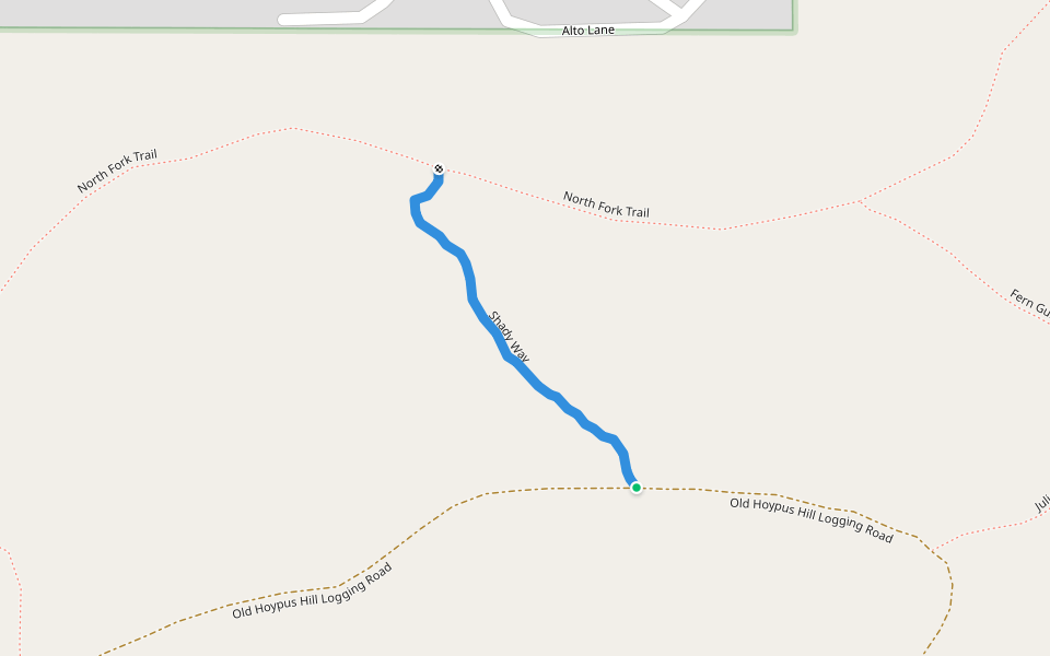 Shady Way walking route map in Oak Harbor