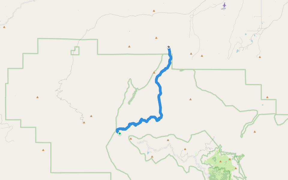 Nuttall Trail #303 walking route map in Willcox