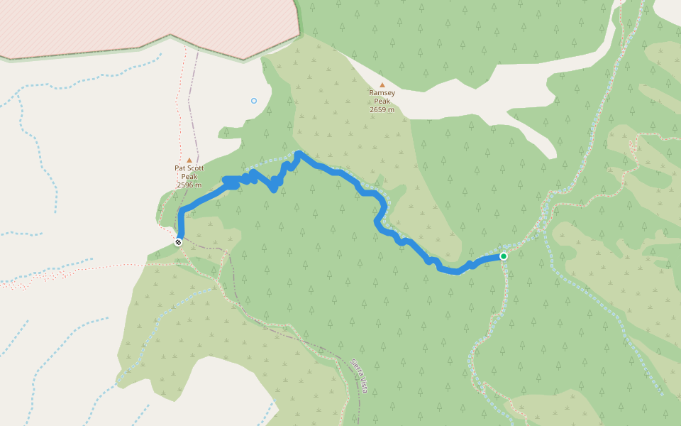 Pat Scott Trail #123 walking route map in Hereford