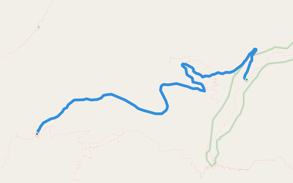 Ash Ridge Trail #327 walking route map in Safford