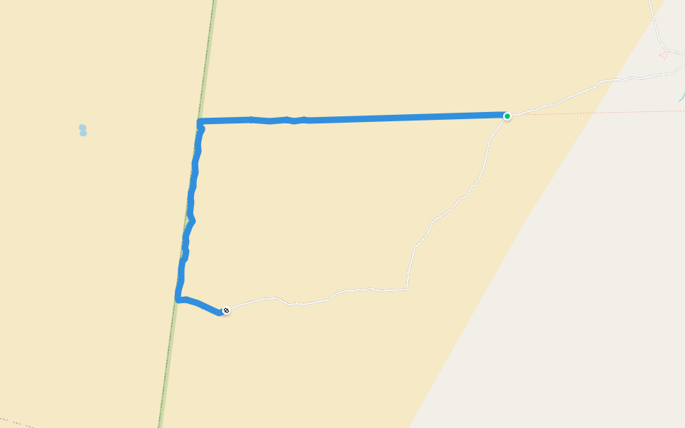 Walk 3 - Bluebush Walk walking route map in Gluepot
