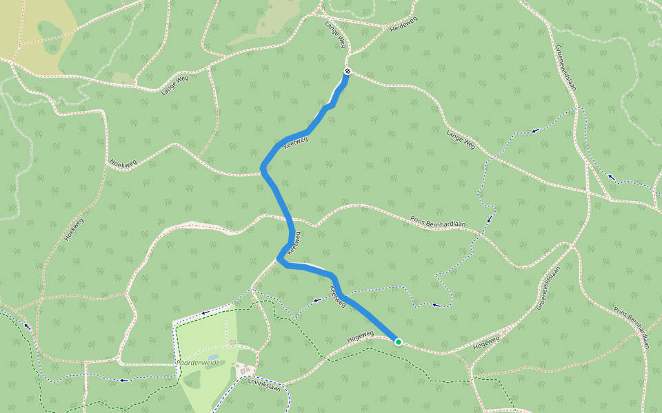 Keetweg walking route map in Schoorl