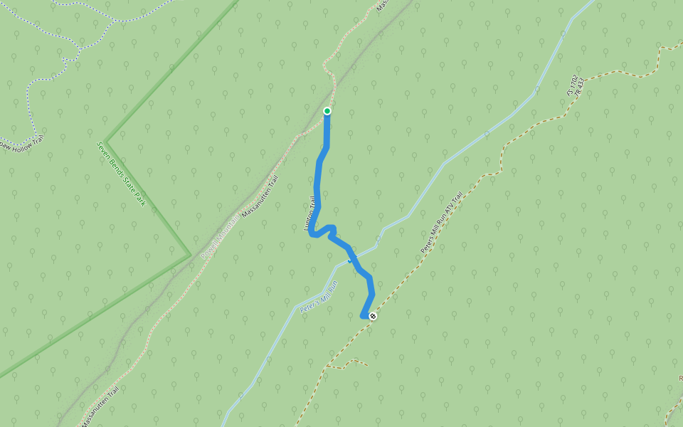 Lupton Trail walking route map in Woodstock