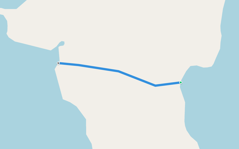 Dabbs Lake Portage trail walking route map in Lac la Biche