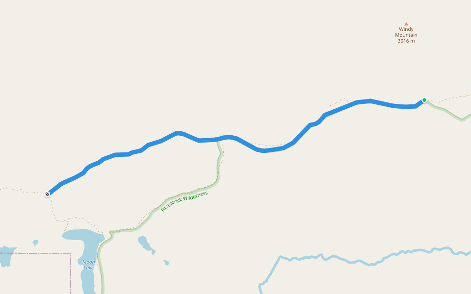 Jakeys Fork Trail walking route map in Dubois