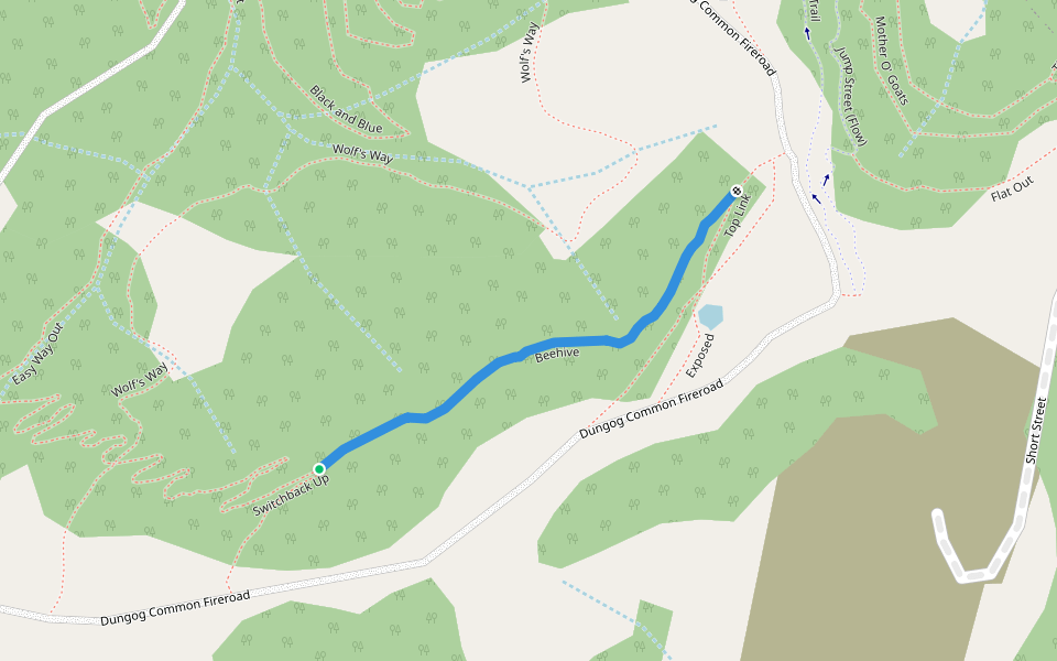Beehive walking route map in Sugarloaf