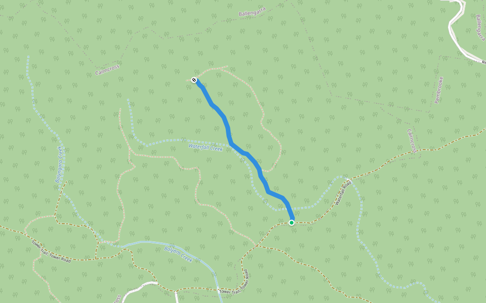 Cpt 29/2 Trail walking route map in Cairncross
