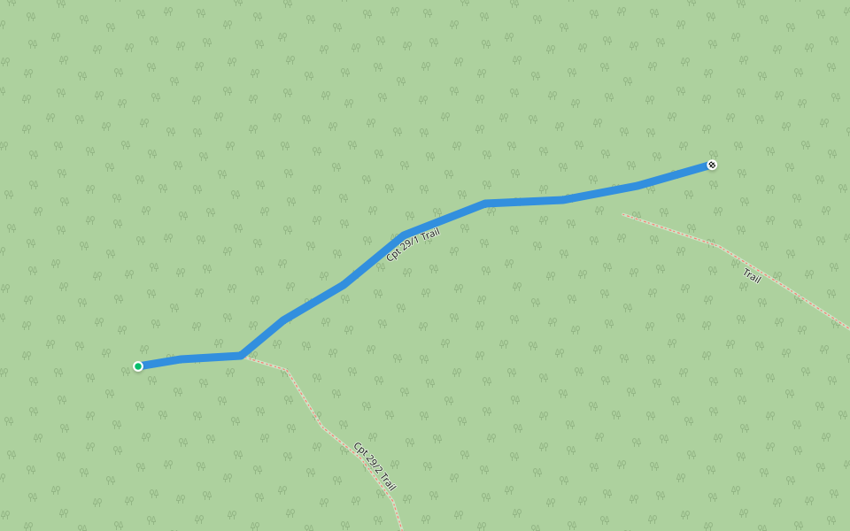 Cpt 29/1 Trail walking route map in Cairncross
