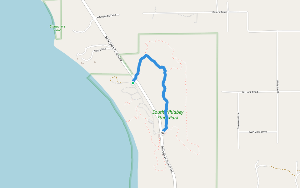 Wilbert Trail walking route map in Greenbank