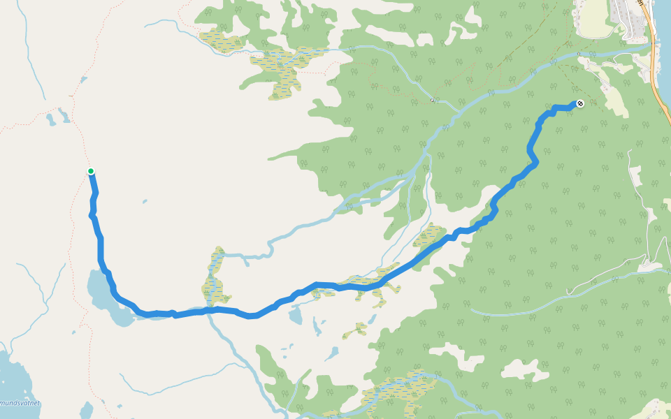 Route 9 walking route map in Ese