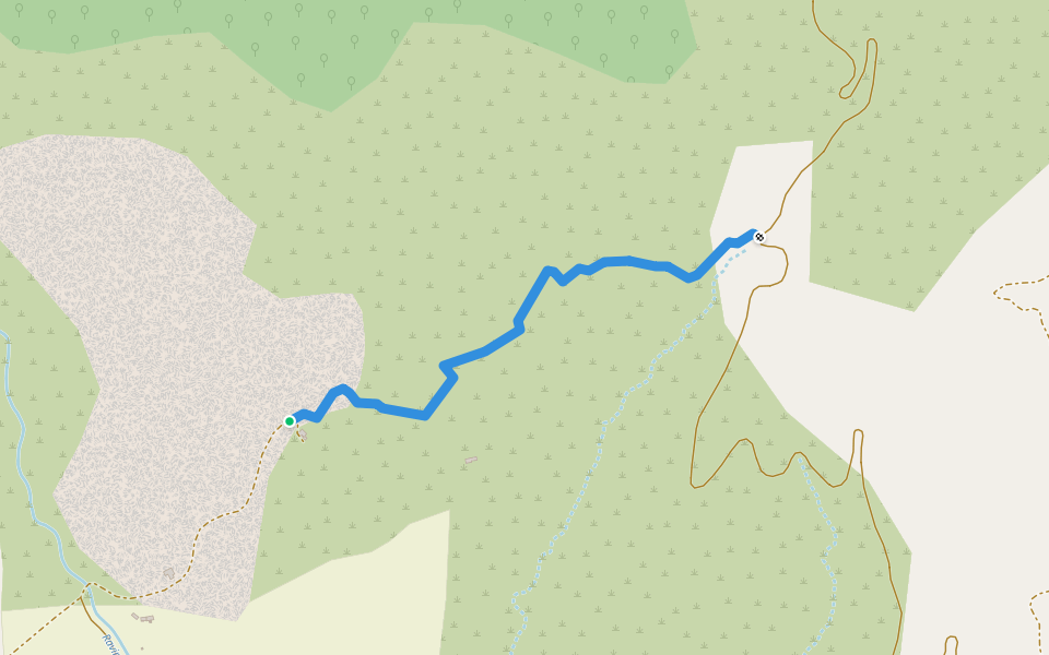 Grp Tour de la Montagne de Lure walking route map in Saint-Vincent-sur-Jabron