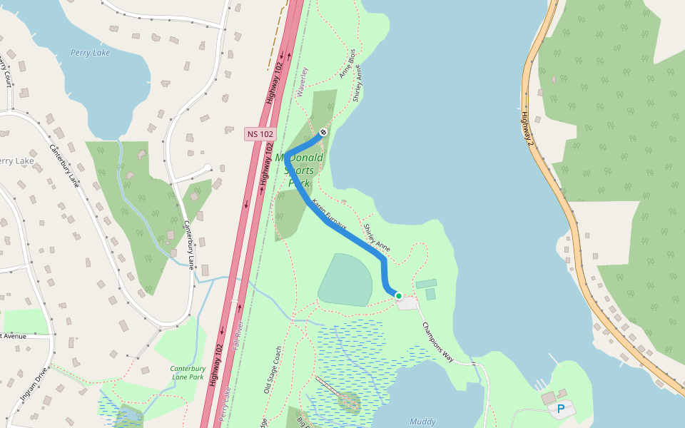 Karen Furnaux walking route map in Waverley
