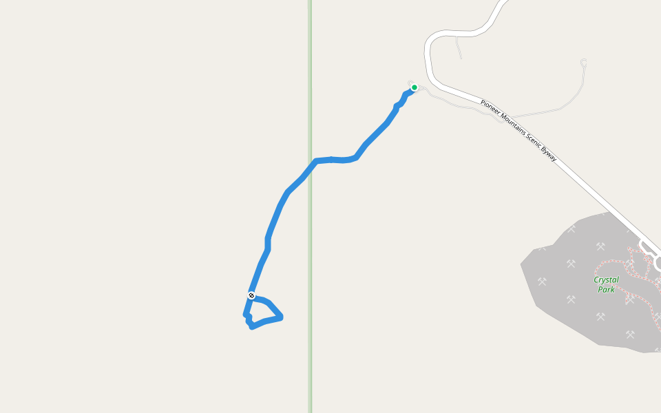 Beaverhead walking route map in Polaris