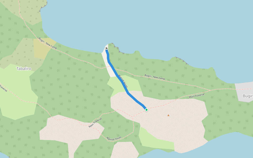 Walindi North walking route map in Entebbe