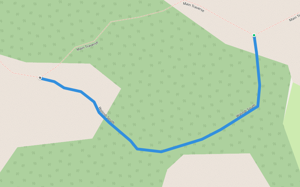 Walindi South walking route map in Entebbe