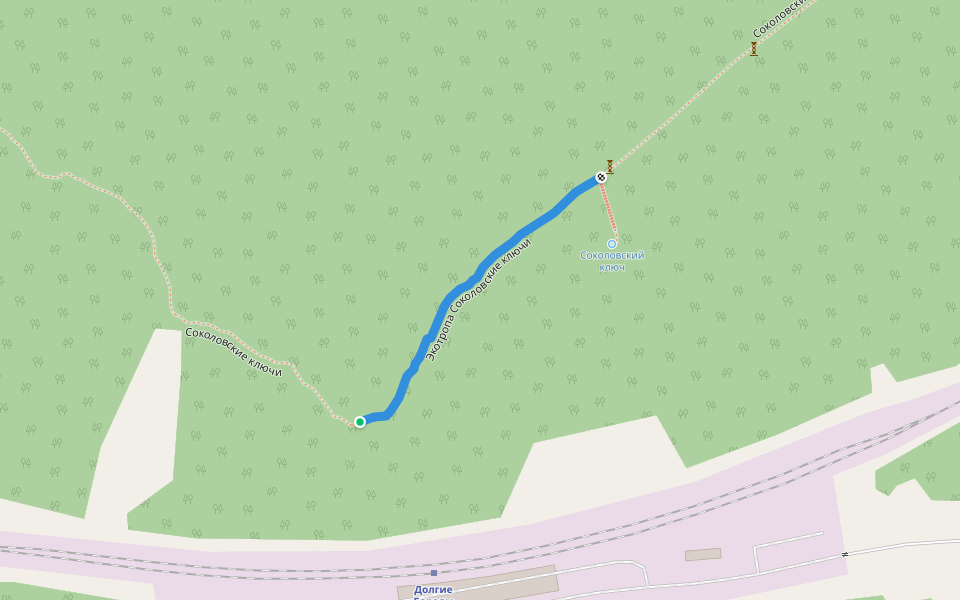Экотропа Соколовские ключи walking route map in L'zi