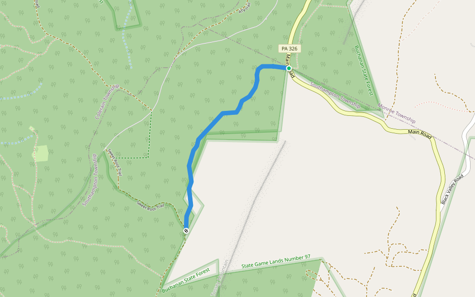 Garlic Trail (MST) walking route map in Everett