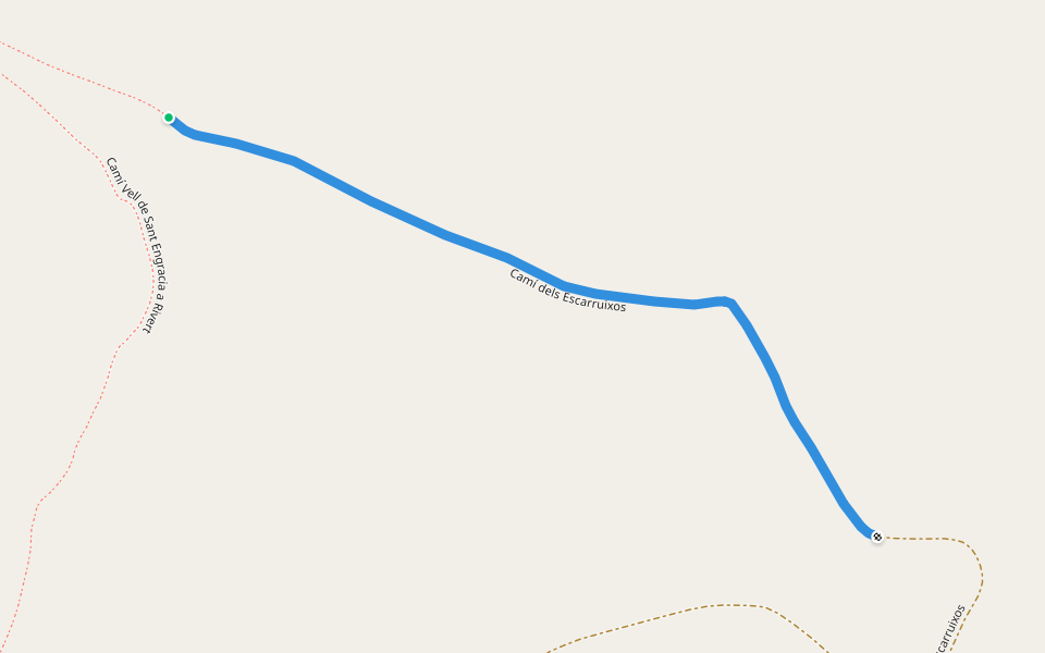 Camí dels Escarruixos walking route map in Salàs de Pallars