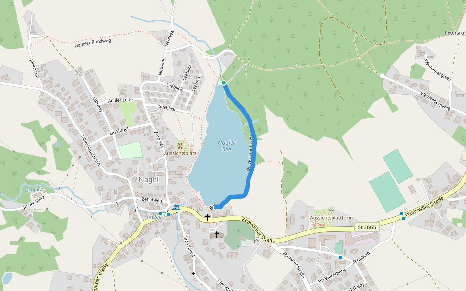 Dr.-Christahl_Weg walking route map in Nagel