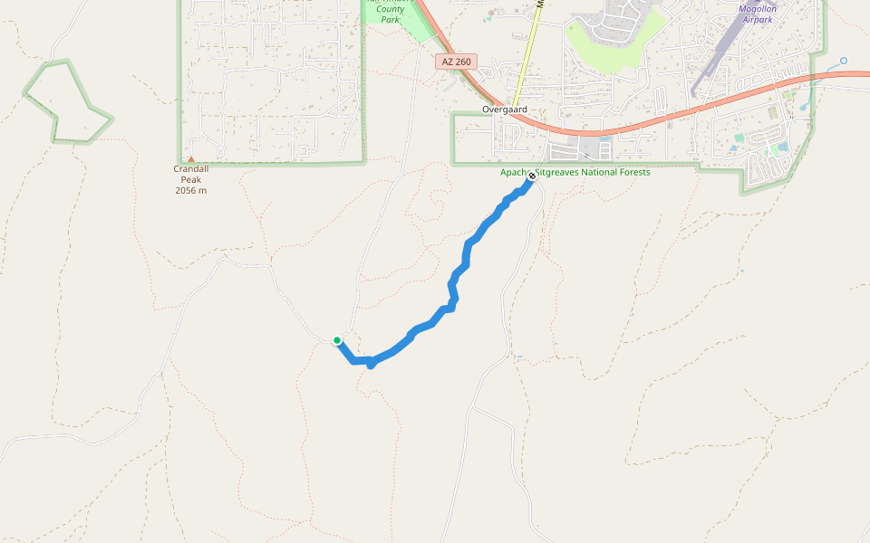 Ross Draw Trail 529 walking route map in Heber-Overgaard